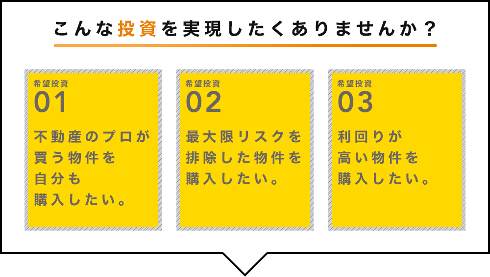 こんな投資を実現したくありませんか？