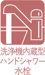 洗浄機内蔵型ハンドシャワー水栓